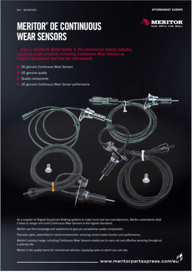 Meritor OE Continuous Wear Sensors